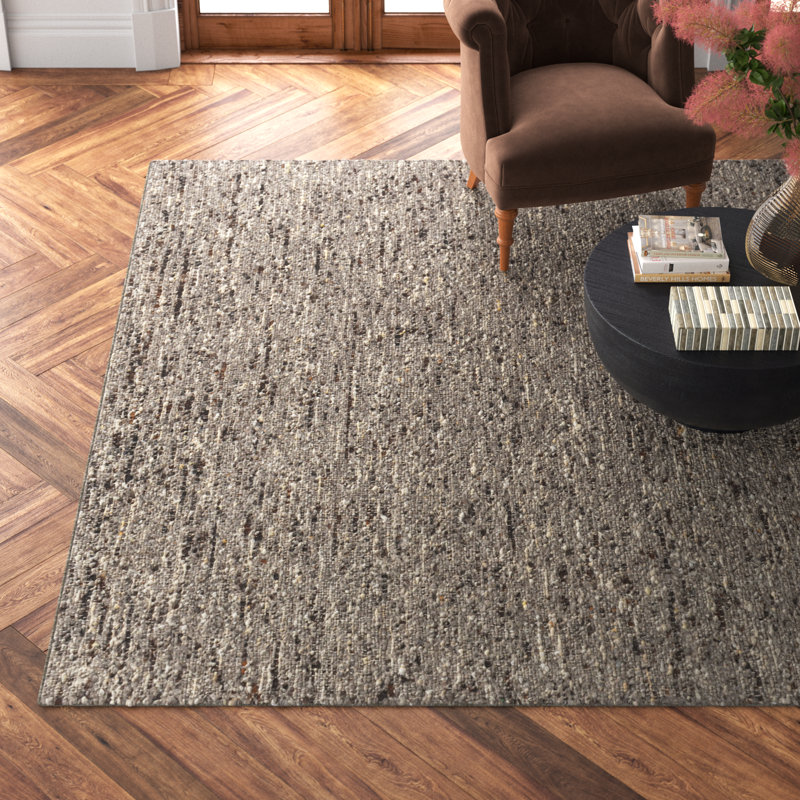 Troian Handmade Flatweave Wool Gray Area Rug & Reviews Joss & Main